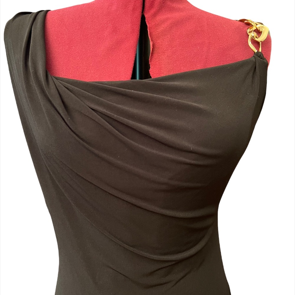 Calvin Klein Full Length 1 Shoulder Dress with matching bangle